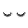AW-MR-4D-035_Close-up Pair of black false eyelashes with a full 4D volume effect, dense layered fibres, and a curved lash band on a white background.