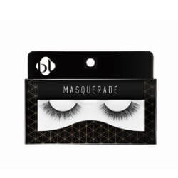 AW-MR-4D-036-1_Product BL Lashes Masquerade strip false eyelashes with a full, layered design, displayed in black and gold retail packaging.