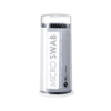 BL Lashes black micro swabs in a clear container, with 100 disposable micro-applicators for precise eyelash extension treatments.