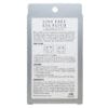 Lint Free Eyepatch_BL_Box 2 copy Back of BL Lint Free Eye Patch packaging with usage instructions, cautions and ingredients for hydrogel under-eye patches used during eyelash extension treatments.