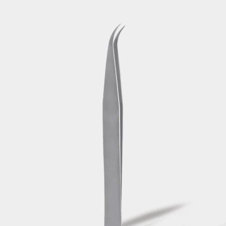 BL Lashes RV Tweezers - Curve – product photo on grey background