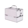 beauty-case-silver-glitter Beauty Case Silver-Glitter – Beauty Koffer mit 4 Fächern (26.7 × 16.5 × 19 cm)