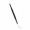 bl-lashes-double-ended-lash-separation-tool Black double-ended BL Lashes precision tool with angled stainless steel tips on a white background.
