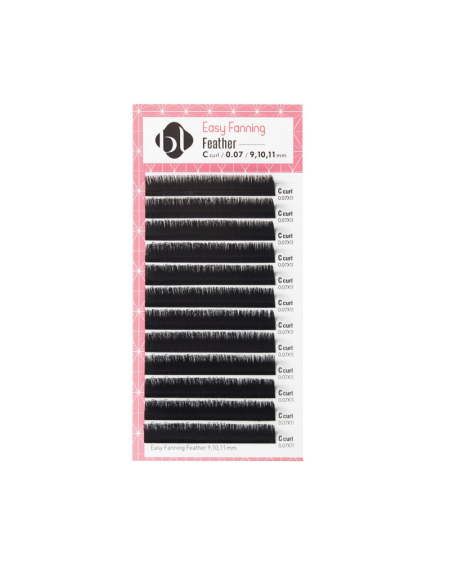easy-fanning-lashes-c-curl-feather-multi-length-005-mm Easy Fanning Lashes C-Curl Feather/Multi-Length 0.05 mm – strukturierte Volumen-Fans