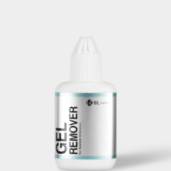 BL Lashes gel remover in a white 15 g bottle for professional eyelash extension removal.