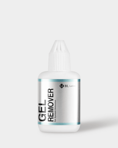 BL Lashes gel remover in a white 15 g bottle for professional eyelash extension removal.