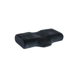 Coussin tête et nuque noir – coussin de soin ergonomique (55 × 25 × 11 cm)