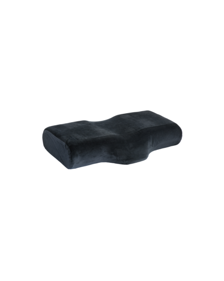 kopfnackenkissen-schwarz Kopf- und Nackenkissen Schwarz – ergonomisches Behandlungskissen (55 × 25 × 11 cm)