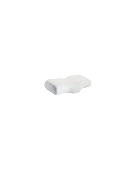kopfnackenkissen-weiss Cuscino testa e collo bianco – cuscino ergonomico per trattamenti (55 × 25 × 11 cm)