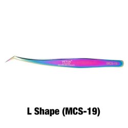 Pincette Vetus Rainbow forme L – pincette volume pour extensions de cils