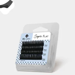 BL Lashes Super Flat Lash 4line eyelash extension tray in black – promotional product image