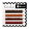 wimpern-braun-mix- Cils bruns Mix – 4 rangées d'extensions de cils brunes
