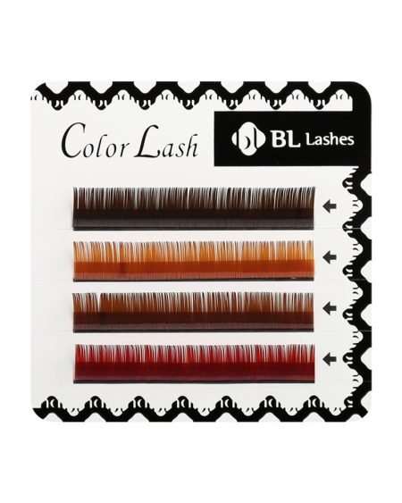 wimpern-braun-mix- Cils bruns Mix – 4 rangées d'extensions de cils brunes