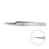 Stainless steel VETUS 5A-SA precision tweezers with fine angled tips for isolating and handling individual eyelash extensions.