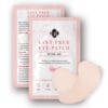 BL Lashes Wink Me lint-free hydrogel eye patches in pink packaging, shown with a pair of under-eye patches for professional eyelash extension treatments.