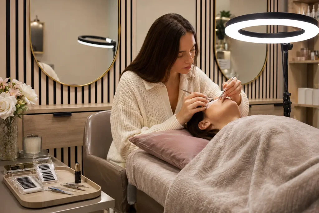 wimpernstylistin-in-aktion