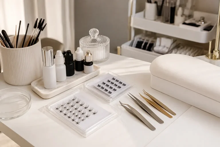 professioneller-wimpernstylist-arbeitsplatz