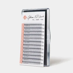 BL Lashes Glam 5D Lashes in Black, D-Curl, 0.07 mm, 11 mm – 12-reihiges Tray
