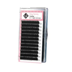 easy-fanning-feather-schwarz-d-curl-007-mix-9-13.webp BL Lashes Easy Fanning Feather Lashes Schwarz, D-Curl, 0.07 mm, Mix 9–13 mm – 12-reihiges Tray